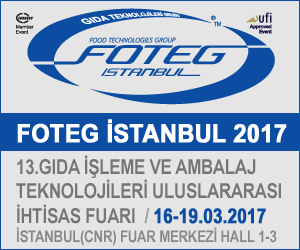 FOTEG İstanbul 16-19 Mart 2017 tarihleri arasında İstanbul (CNR) Fuar Merkezi’nde 13. Kez düzenleniyor.