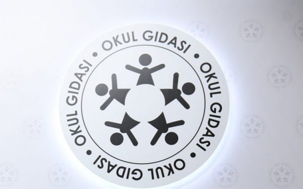 Okul kantininde gıda logosu