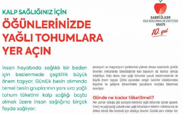 KALP SAĞLIĞINIZ İÇİN ÖĞÜNLERİNİZDE YAĞLI TOHUMLARA YER AÇIN