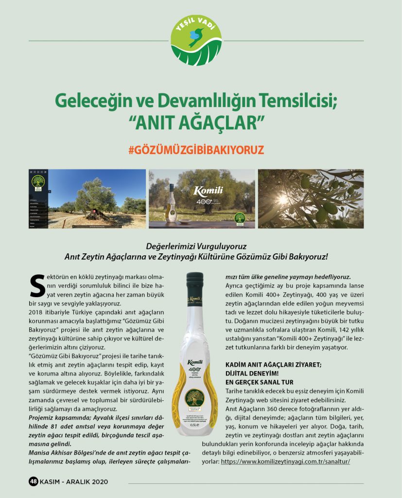 Geleceğin ve Devamlılığın Temsilcisi; “ANIT AĞAÇLAR”