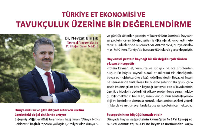 Türkiye Et Ekonomisi ve Tavukçuluk Üzerine Bir Değerlendirme