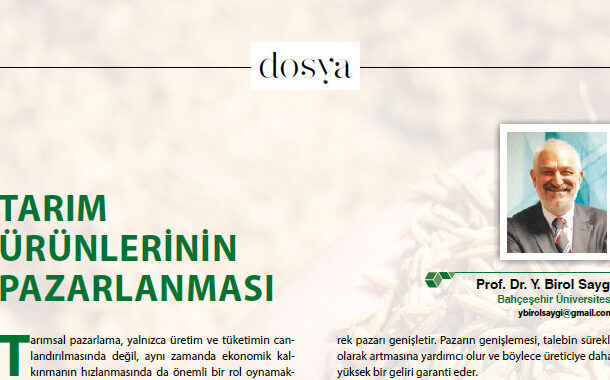 TARIM ÜRÜNLERININ PAZARLANMASI