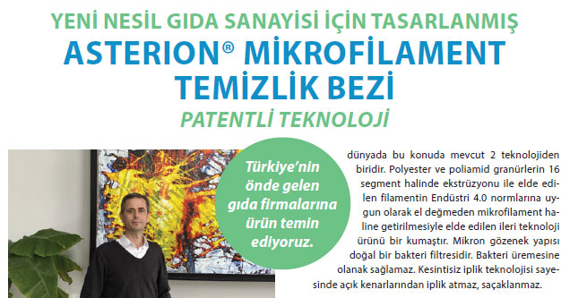 ASTERION® MİKROFİLAMENT TEMİZLİK BEZİ