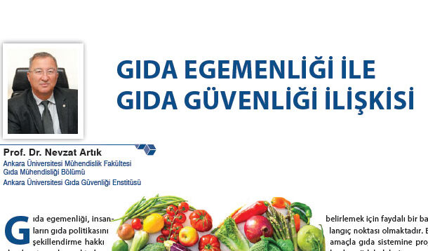 GIDA EGEMENLİĞİ İLE GIDA GÜVENLİĞİ İLİŞKİSİ