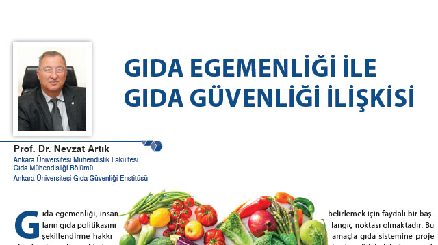 GIDA EGEMENLİĞİ İLE GIDA GÜVENLİĞİ İLİŞKİSİ