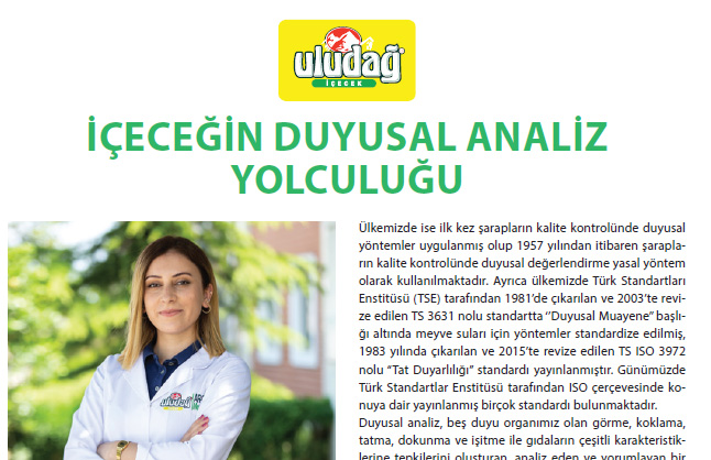 İÇECEĞİN DUYUSAL ANALİZ YOLCULUĞU