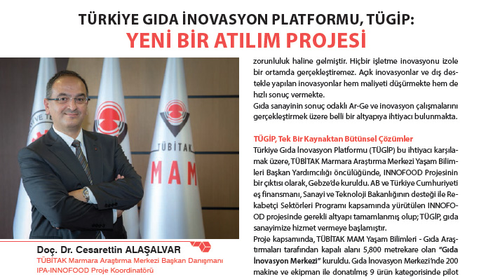 TÜRKİYE GIDA İNOVASYON PLATFORMU, TÜGİP: YENİ BİR ATILIM PROJESİ