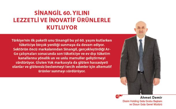 SİNANGİL 60. YILINI LEZZETLi VE İNOVATIF ÜRÜNLERLE KUTLUYOR