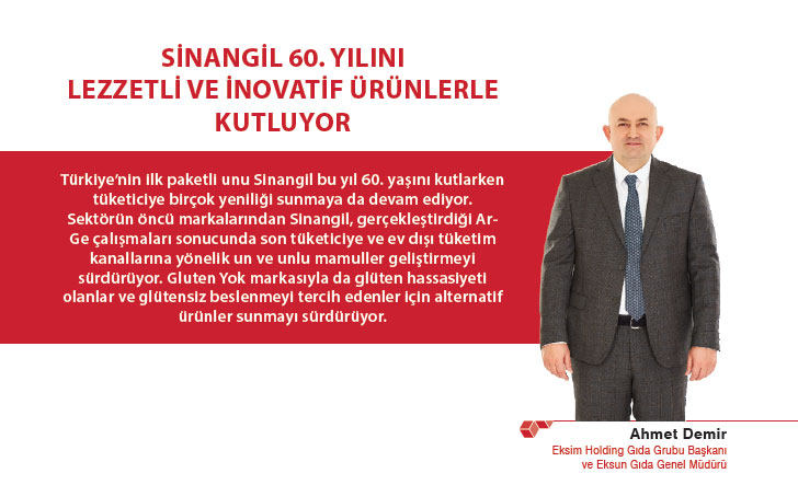 SİNANGİL 60. YILINI LEZZETLi VE İNOVATIF ÜRÜNLERLE KUTLUYOR