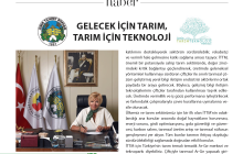 GELECEK İÇİN TARIM, TARIM İÇİN TEKNOLOJİ