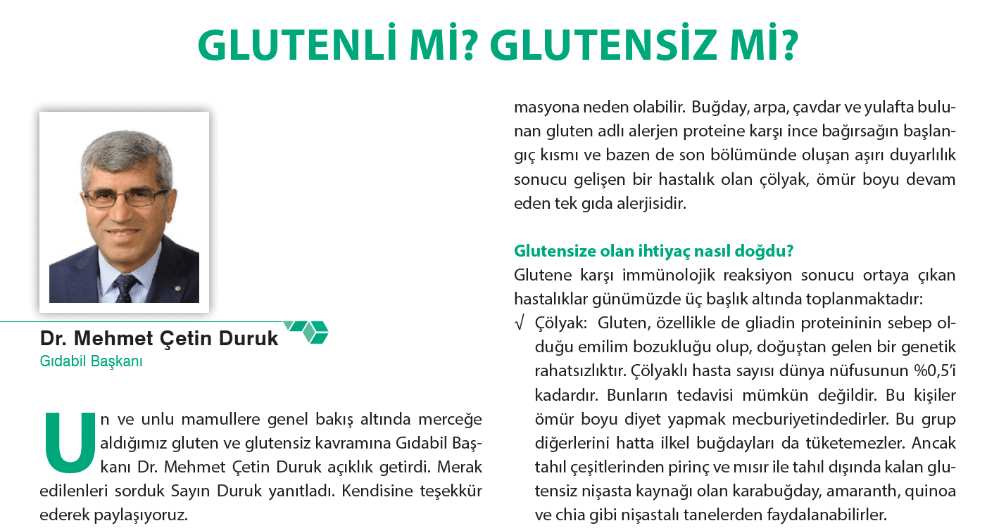 GLUTENLI MI? GLUTENSIZ MI?