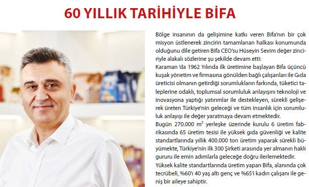 60 YILLIK TARİHİYLE BİFA