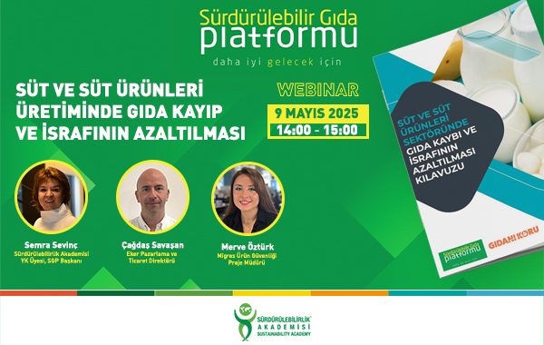 Sektörel Gıda Atığı ve İsrafını Önleme Kılavuzları Webinar Serisi Başlıyor!