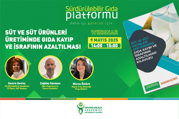 Sektörel Gıda Atığı ve İsrafını Önleme Kılavuzları Webinar Serisi Başlıyor!