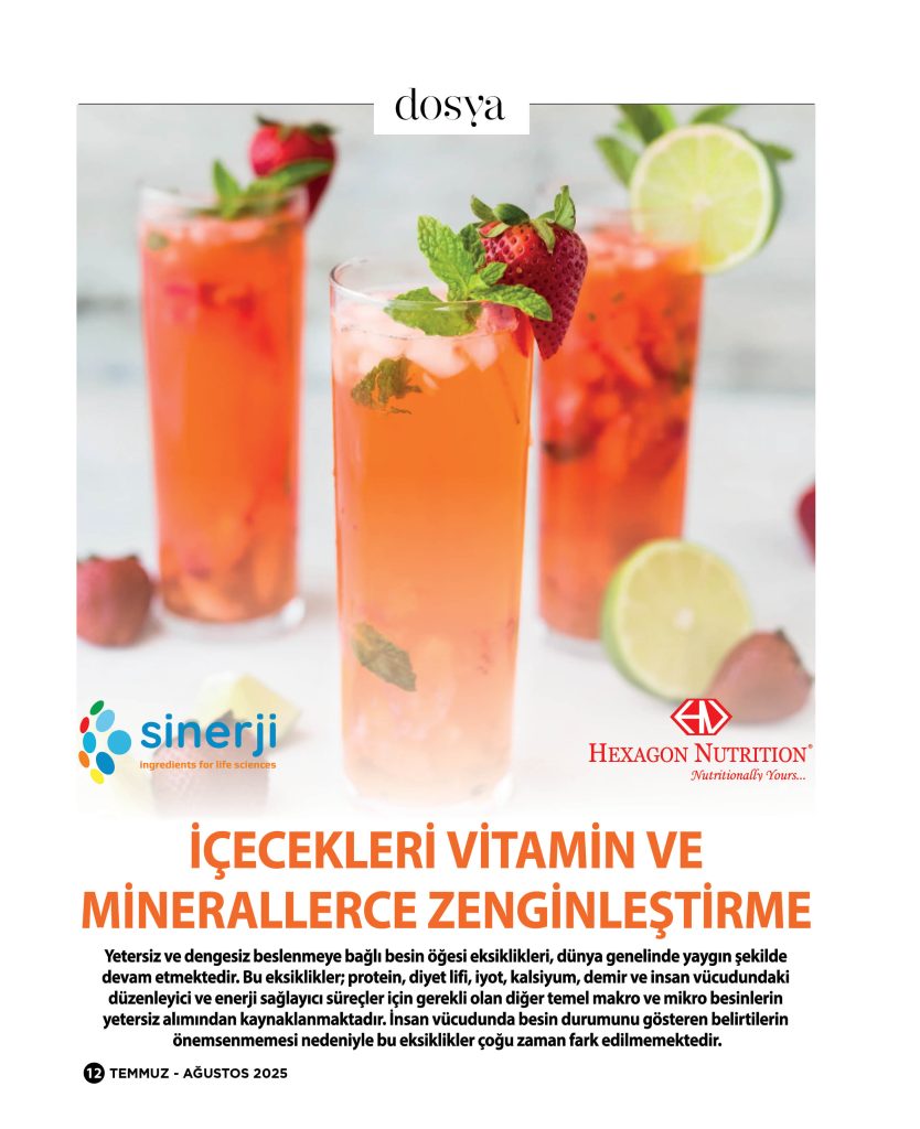 İçecekleri Vitamin ve Minerallerce Zenginleştirme