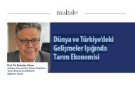 Dünya ve Türkiye’deki Gelişmeler Işığında Tarım Ekonomisi