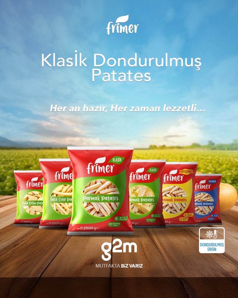 Frimer Hızlı Dondurulmuş Patates çeşitleri g2m’de!