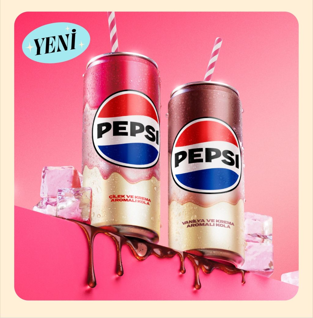 Pepsi’den Çilek & Krema ve Vanilya & Krema Aromalı Yeni Bir Tat Deneyimi